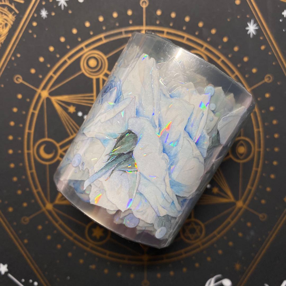 【R】海外　10m巻貝殻光/PETマスキングテープ　お花系/背景系/古風系/植物