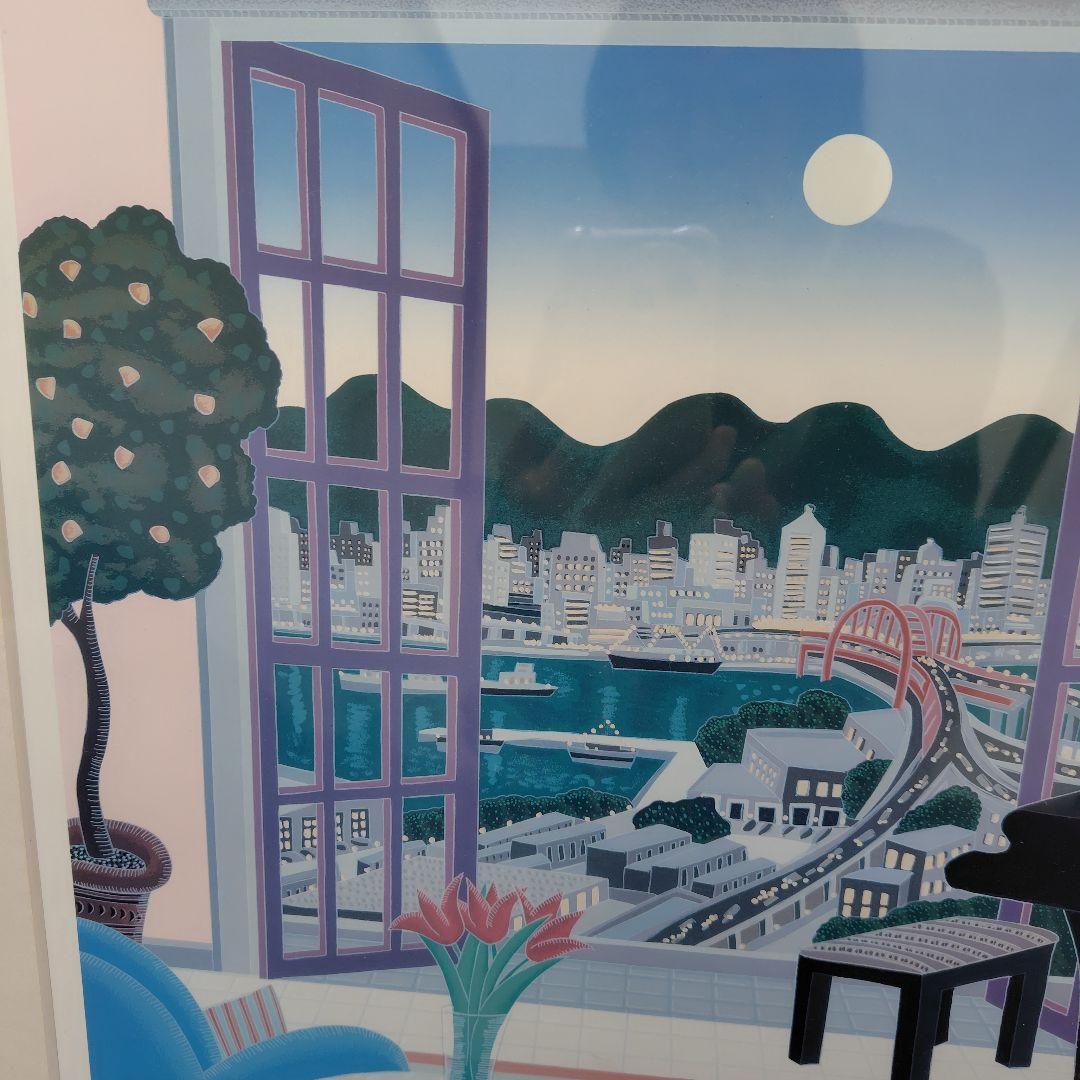 THOMAS McKNIGHT KOBE, JAPAN　神戸の夜景　額付　額装済