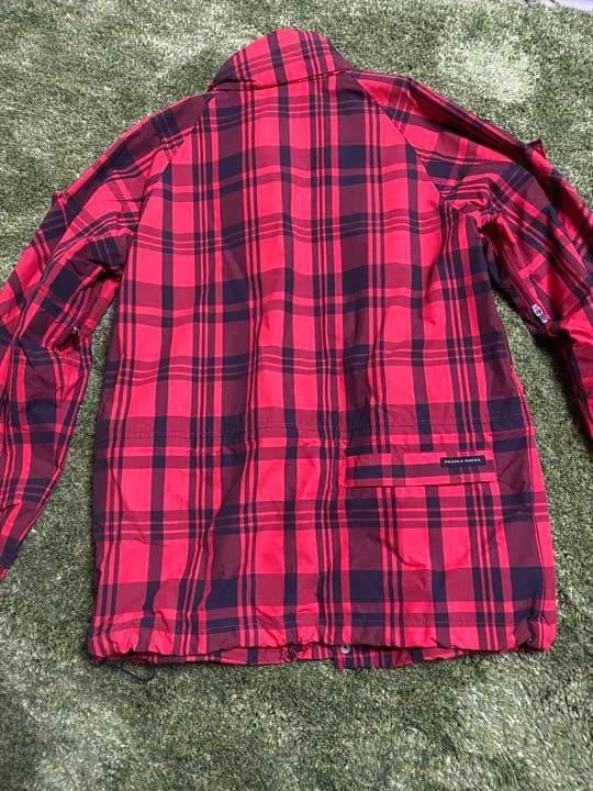 Pearly gates 赤チェック　ナイロンマウンテンパーカー5ブルゾン