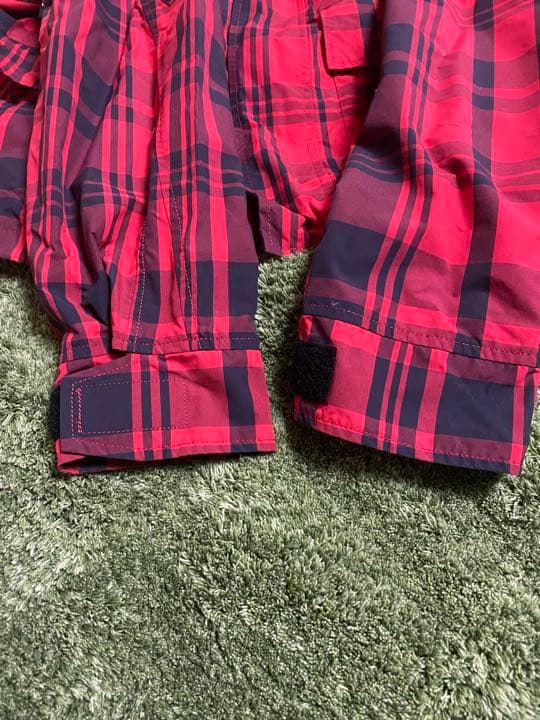 Pearly gates 赤チェック　ナイロンマウンテンパーカー5ブルゾン