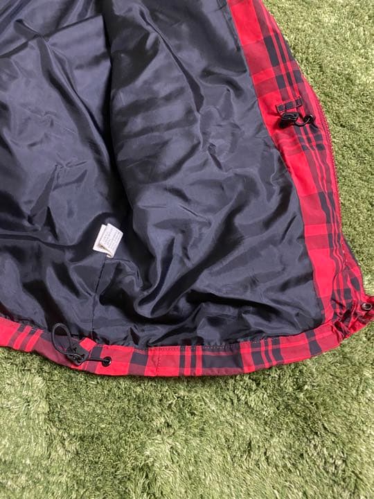 Pearly gates 赤チェック　ナイロンマウンテンパーカー5ブルゾン