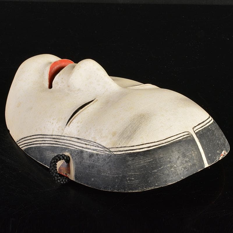 能面　能楽　雅楽　木彫　小面　在銘　C　R6871