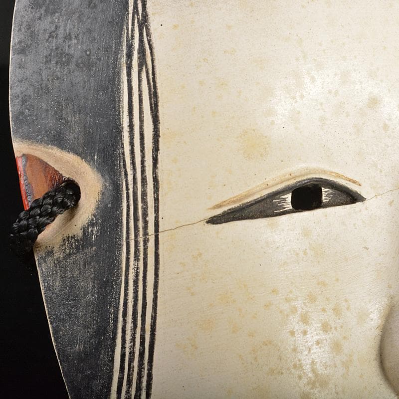 能面　能楽　雅楽　木彫　小面　在銘　C　R6871