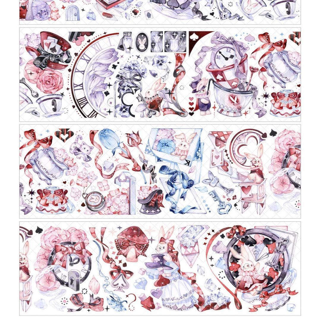 【M-33】冰川研究所　黑桃茶会　1ループ　マステ切り売り