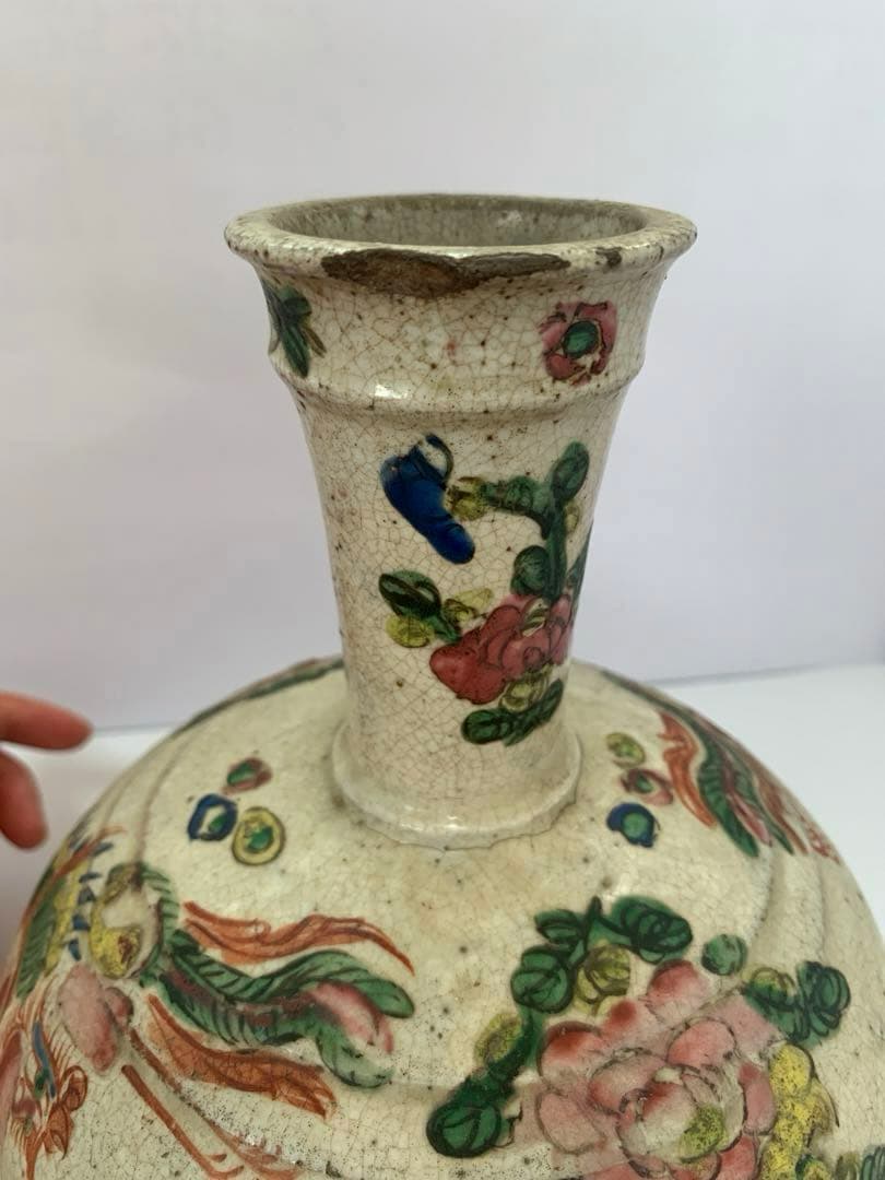 中国美術　明時代　花入　送料込み