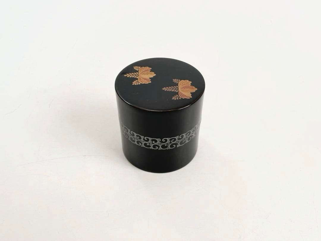 漆芸家　塗師　堀井胡春　高台寺蒔絵　茶入　棗　中次　共箱