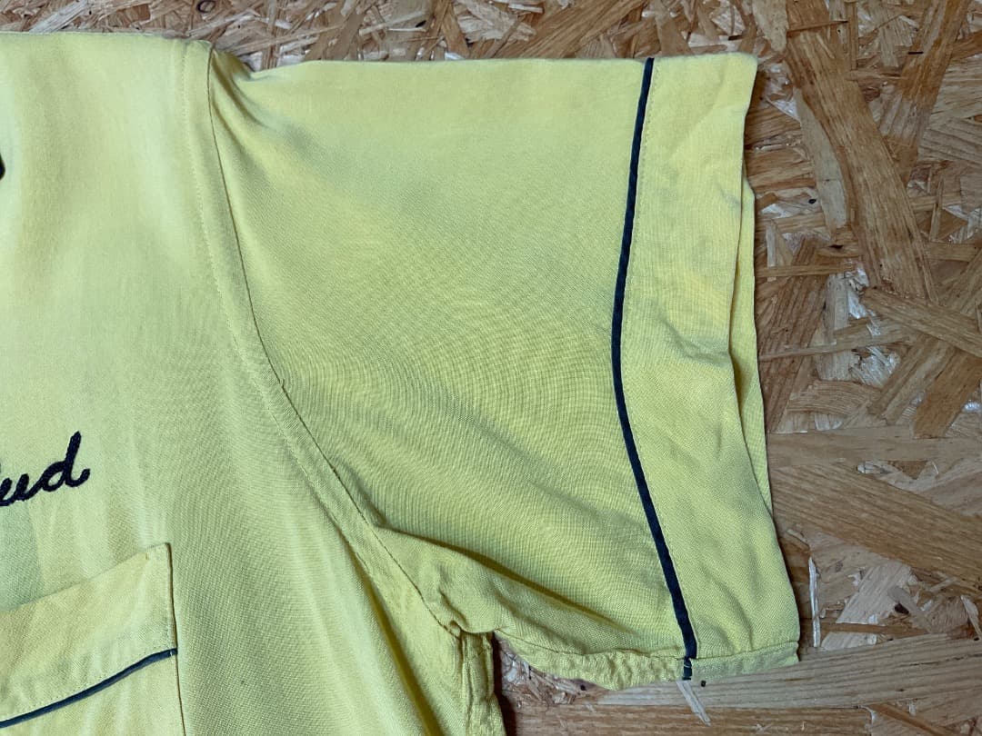 HILTON ヒルトン 50s 半袖 ボウリングシャツ 黄/黒 size M