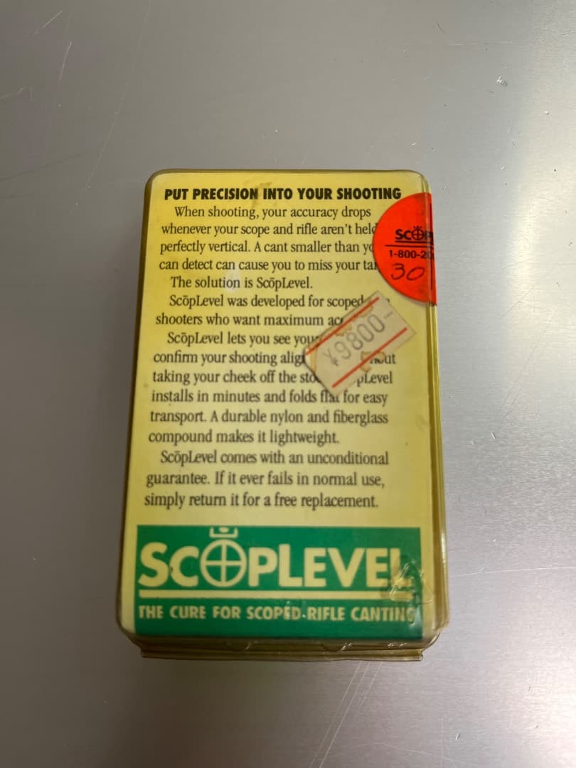 実物ScopLevel 精密射撃用水平器