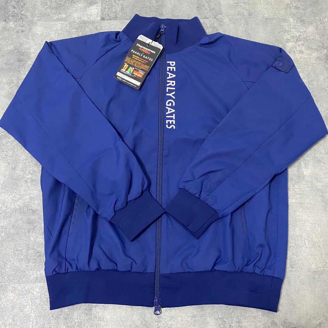 【新品】パーリーゲイツ　セットアップ　ブルゾン　パンツ　防水　ブルー　Mサイズ