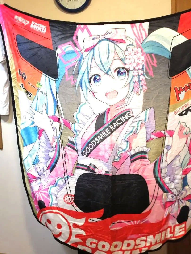 希少　レーシングミク 2021Ver. ほぼ1/1ボンネットブランケット初音ミク