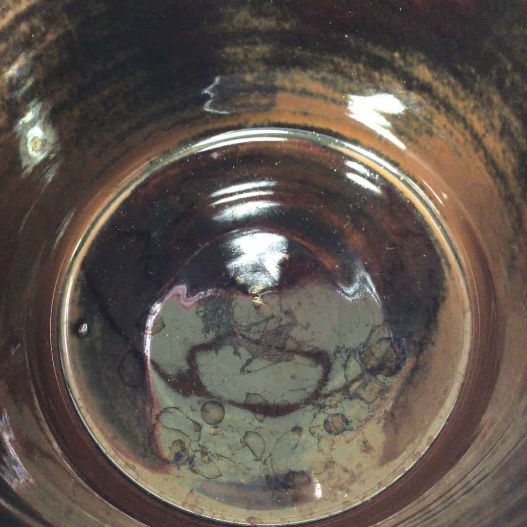 Ｒ４１４　水指　『加藤陶芳造』『大徳寺　松長剛山　箱書』『古瀬戸水指』　共箱