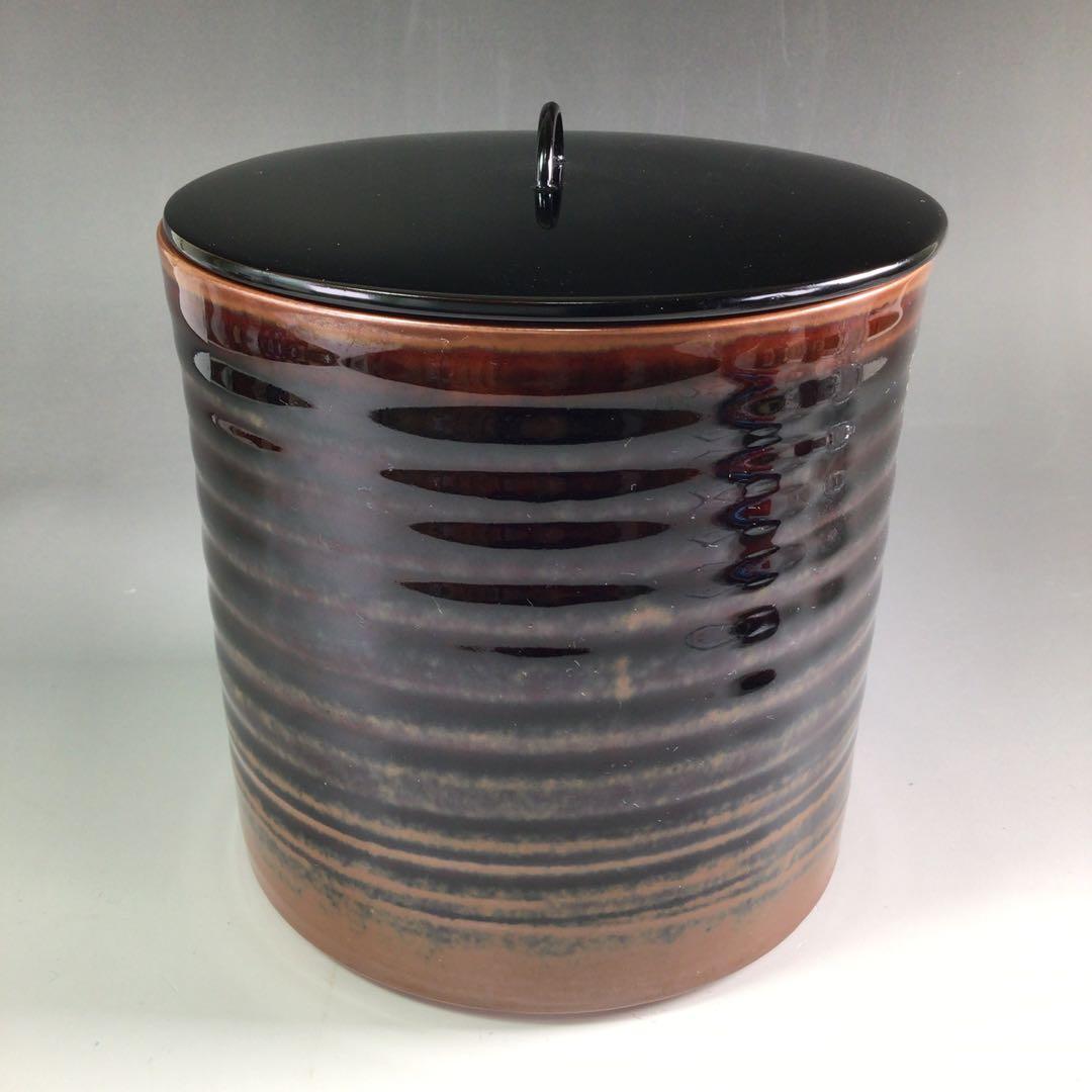 Ｒ４１４　水指　『加藤陶芳造』『大徳寺　松長剛山　箱書』『古瀬戸水指』　共箱