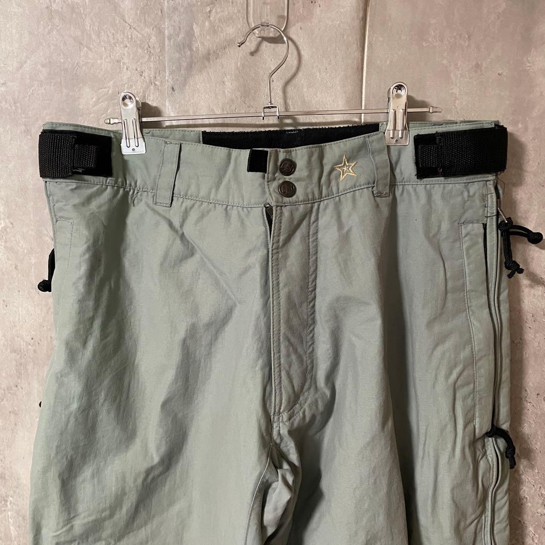 burtonバートンスキーパンツスノーボードウェアズボン下水色青ブルーメンズ希少