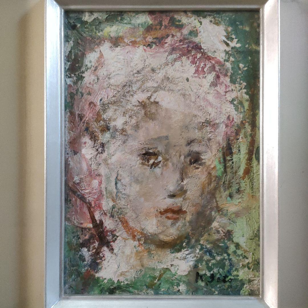 佐藤吉五郎　油彩画『少女』