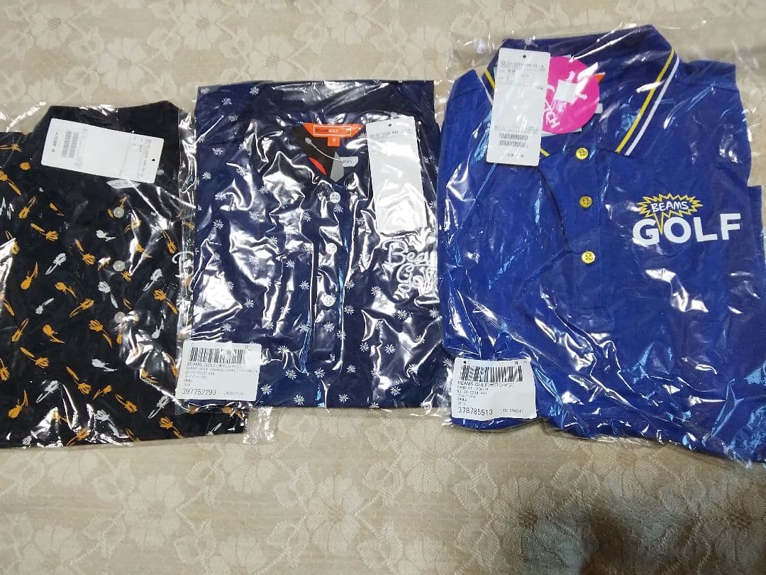 渋野日向子 半袖ポロ3着 ①チューリップ 黒 ②ポピー 濃紺 ③ブルー青