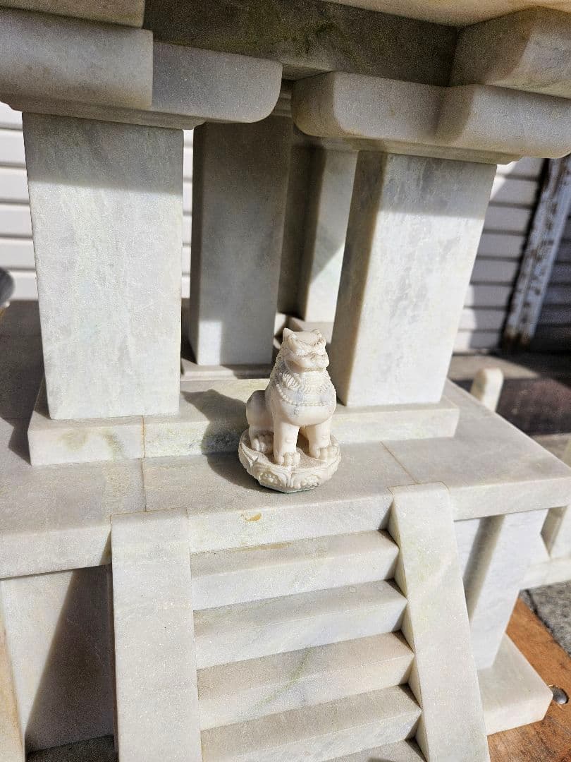 天然石 多宝塔 特大サイズ 古美術 骨董品 彫刻 高麗天然石 仏国寺 大理石