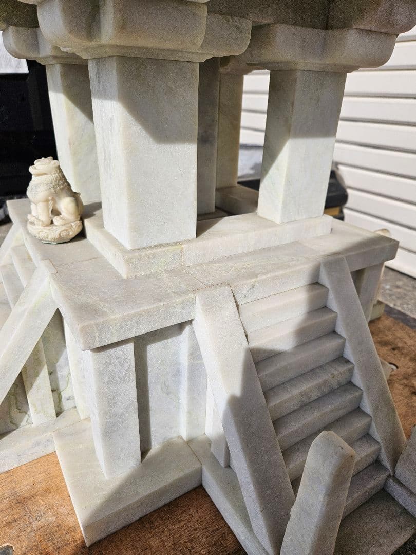 天然石 多宝塔 特大サイズ 古美術 骨董品 彫刻 高麗天然石 仏国寺 大理石