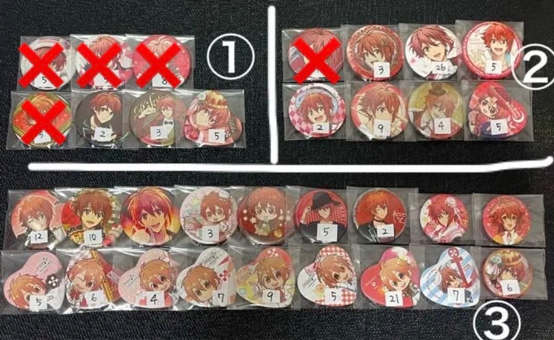 アイドリッシュセブン  アイナナ 七瀬陸 缶バッジ バラ売り〇