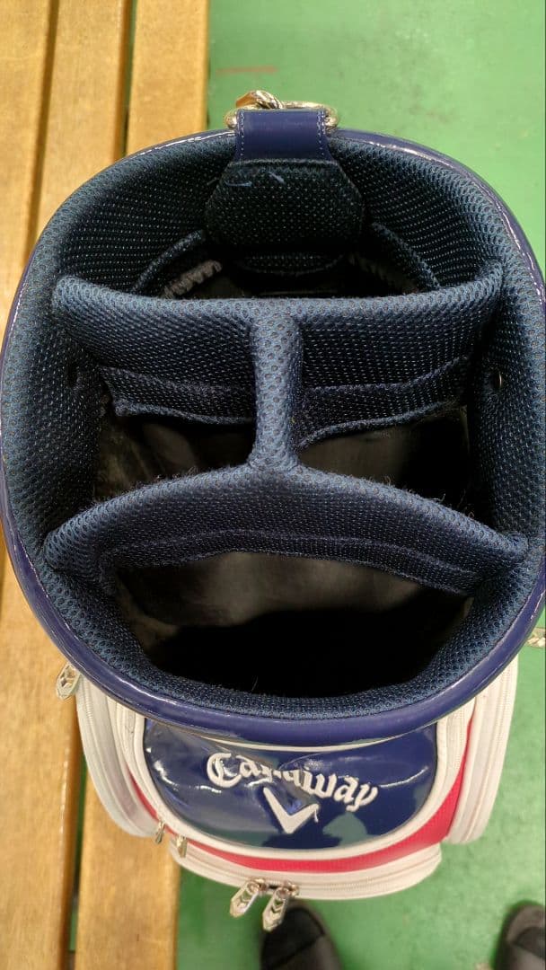 Callaway キャディバッグ ホワイト/レッド/ネイビー