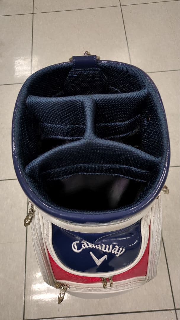 Callaway キャディバッグ ホワイト/レッド/ネイビー