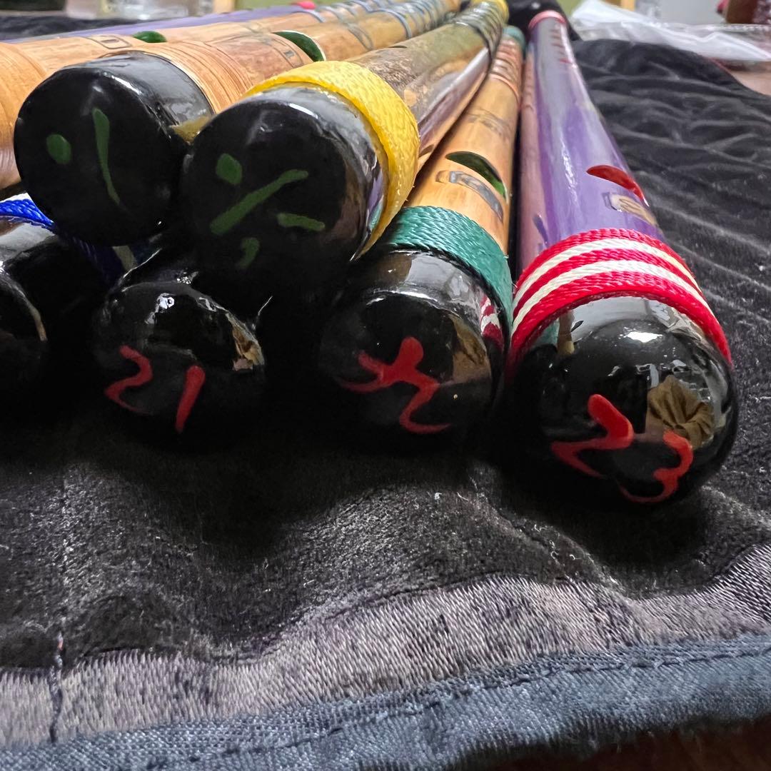 篠笛 天雅笛11本まとめ売り 笛師【武田天雅】 笛収納袋付