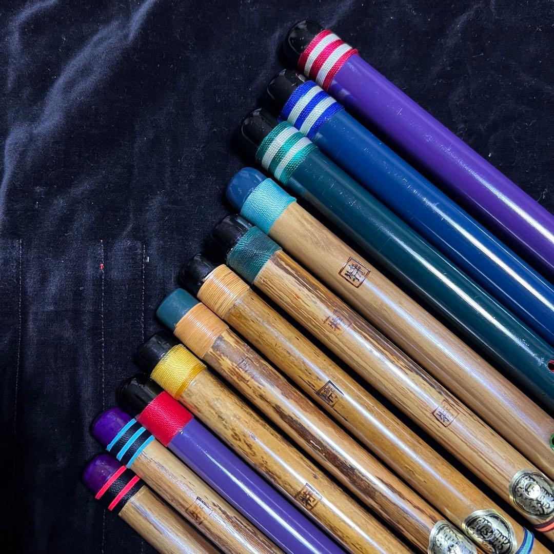 篠笛 天雅笛11本まとめ売り 笛師【武田天雅】 笛収納袋付