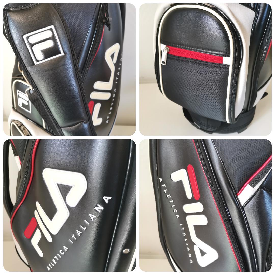 FILA フィラ キャディバッグ ゴルフバッグ ブラック 男女兼用