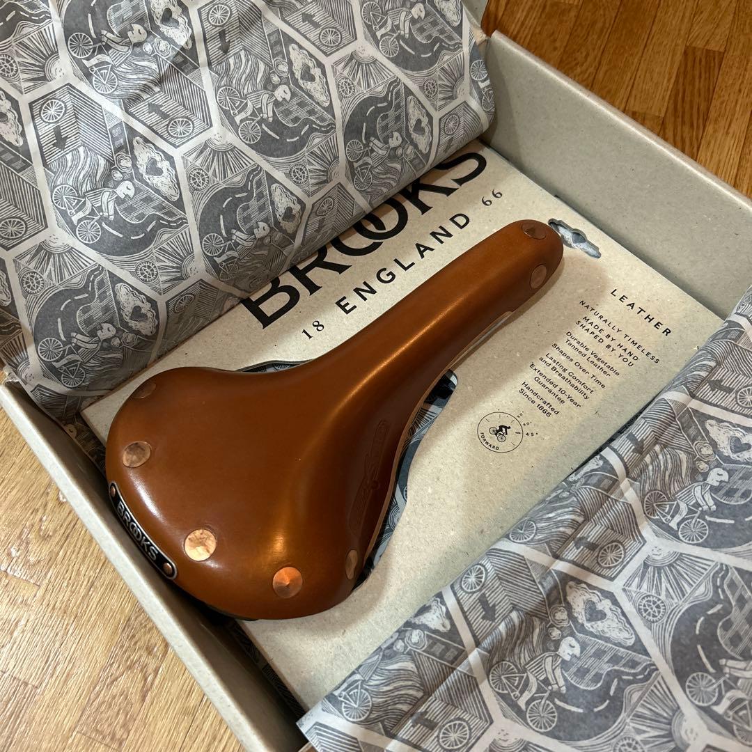 【未使用】BROOKS　レザーサドル SWIFT chrome honey
