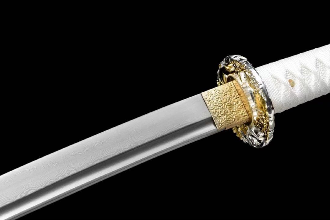 白綾 刀装具 日本刀 武具 鑑賞刀 居合刀 模造刀 舞踊刀