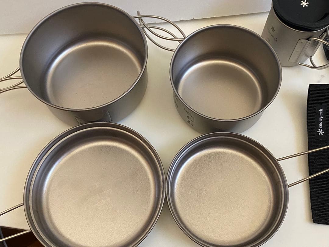 セ*人様 スノーピーク( peak) まとめて チタン クッカーボール