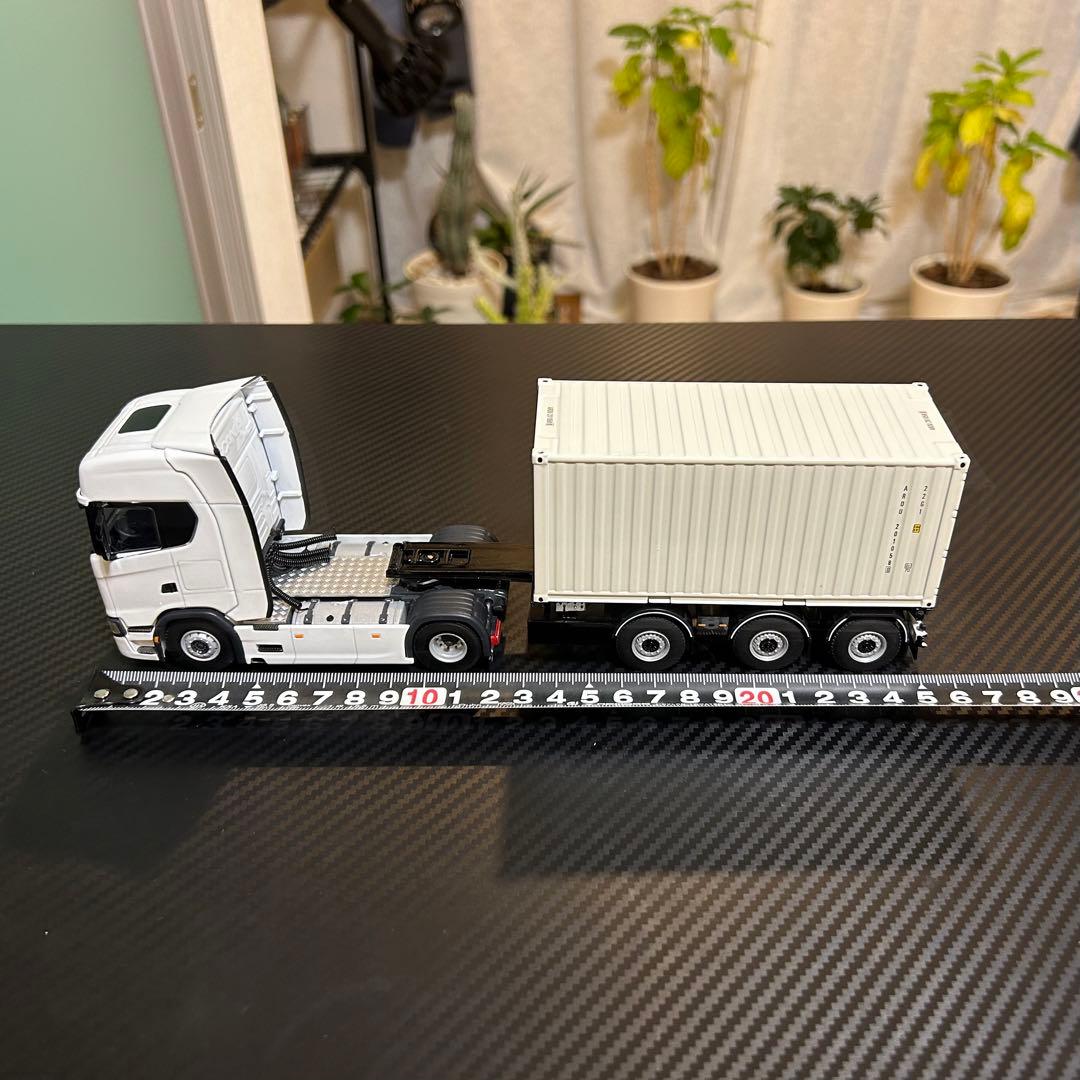 ⭐︎値引⭐︎WSIスカニアSハイライン 20ftコンテナトレーラー1/50