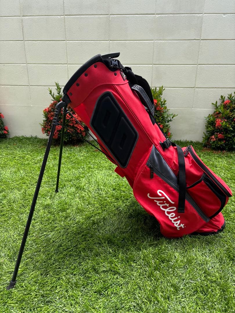 Titleist スタンドゴルフバッグ 赤 8.5型