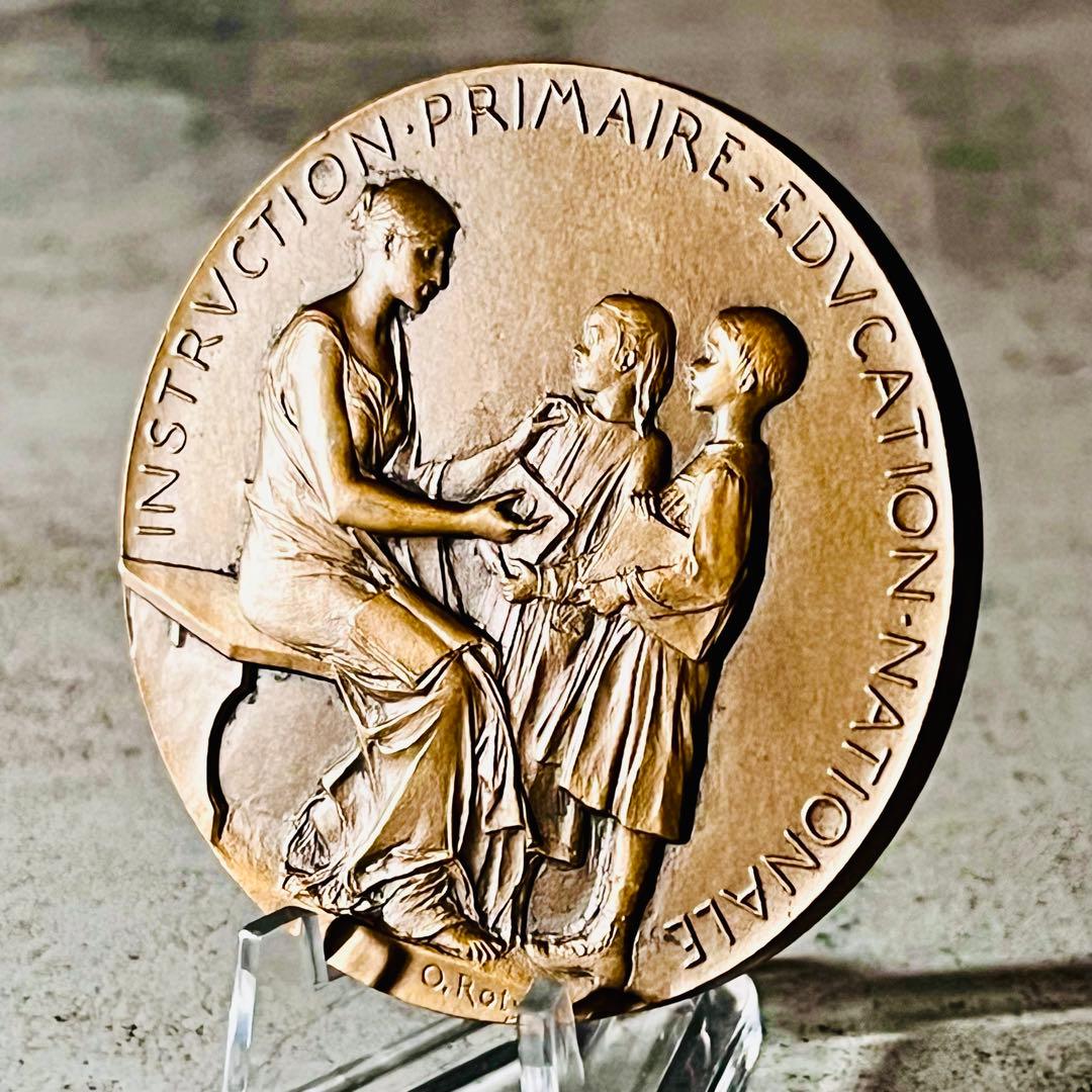 フランス共和国 教育省 銅メダル マリアンヌ1907-08年 オスカーロティ作品