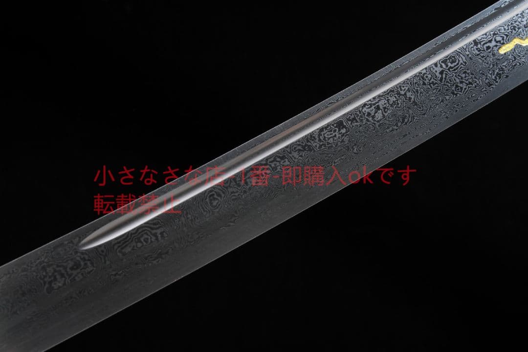 康熙戦刀銀色の百錬模様鋼  古兵器 武具 刀装具 日本刀 模造刀 居合刀