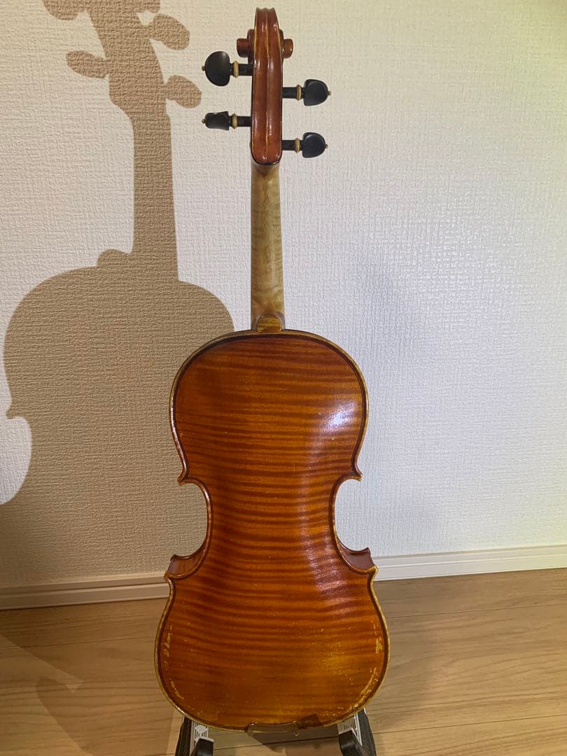 鑑定書　モダンフランス　4/4バイオリン Maurice Rougier 虎杢