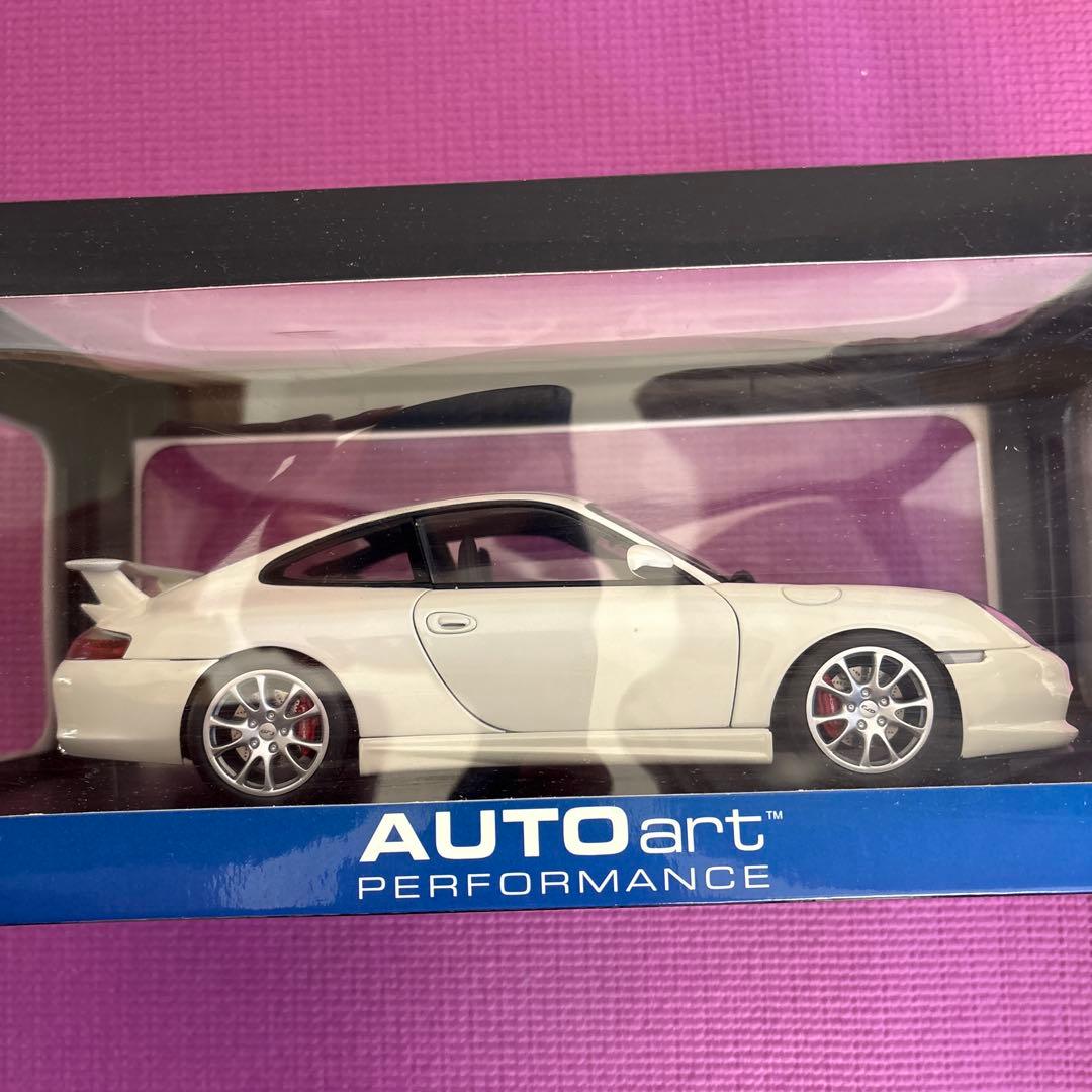 AUTOart Porsche 911 GT3 996 ホワイト 1/18
