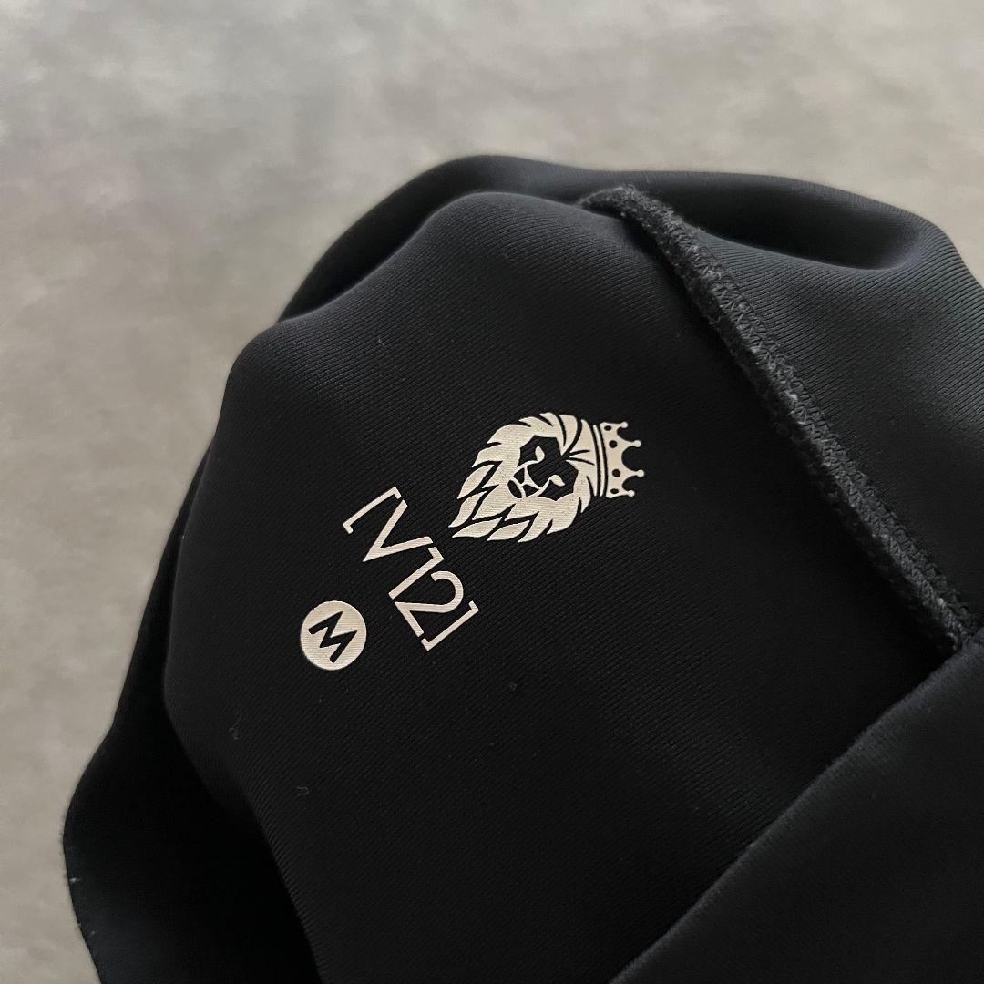 V12 ヴィトゥエルブ 現行　モックネック　長袖シャツ　ハイネック　ブラック　黒