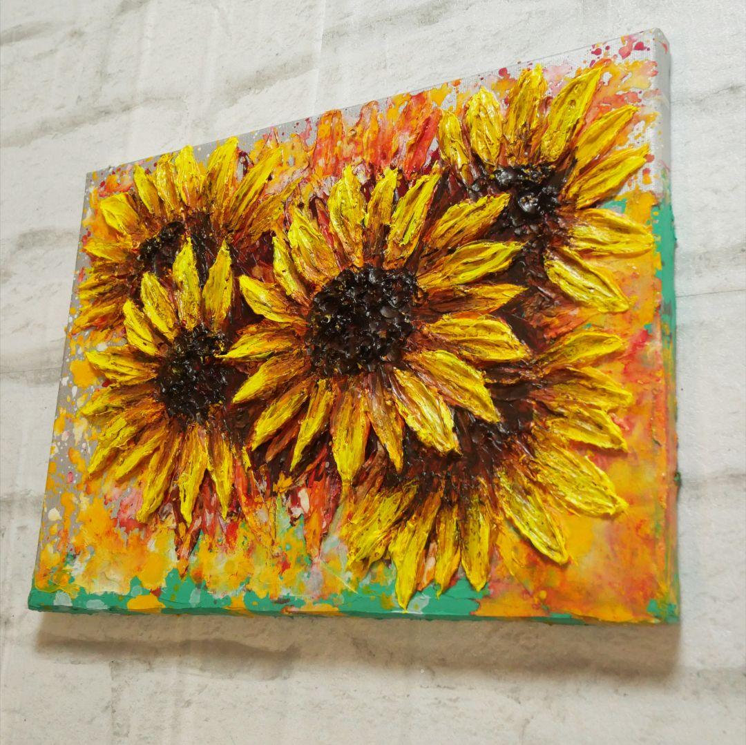 油絵 油彩 油彩画 絵 絵画【真夏の花】