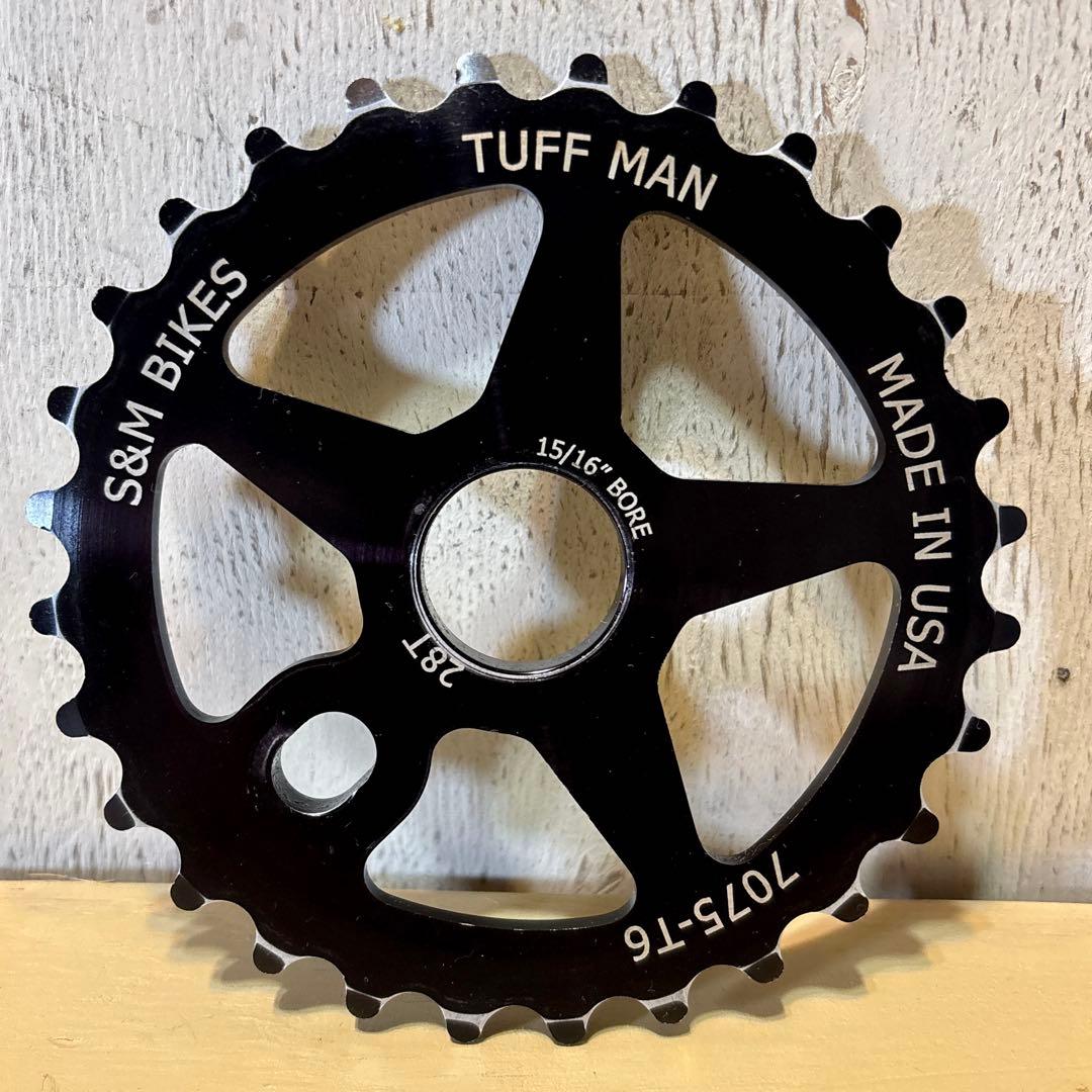 S&M Tuff man Sprocket 28t BMX スプロケット 黒