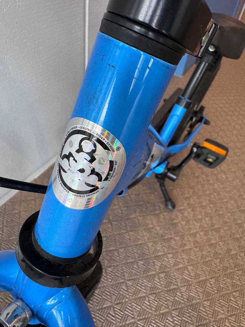 STRIDER 14x キッズ自転車 青 スタンド付　ブルー