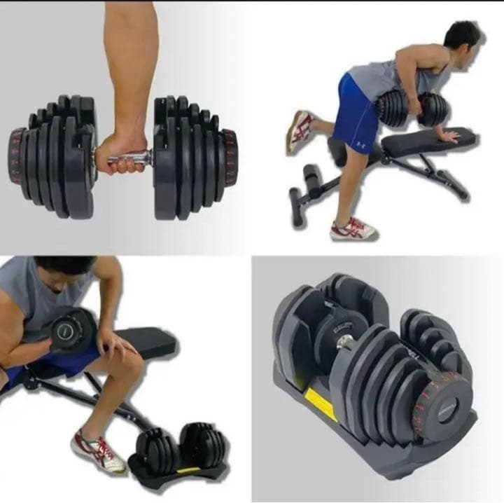 最安値 可変式 ダンベル 40kg 2個セット 鉄アレイ アジャスタブル 筋トレ