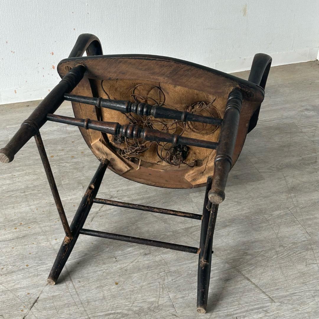 イギリス アンティーク 家具 アーム チェア 1900年頃 椅子 593A