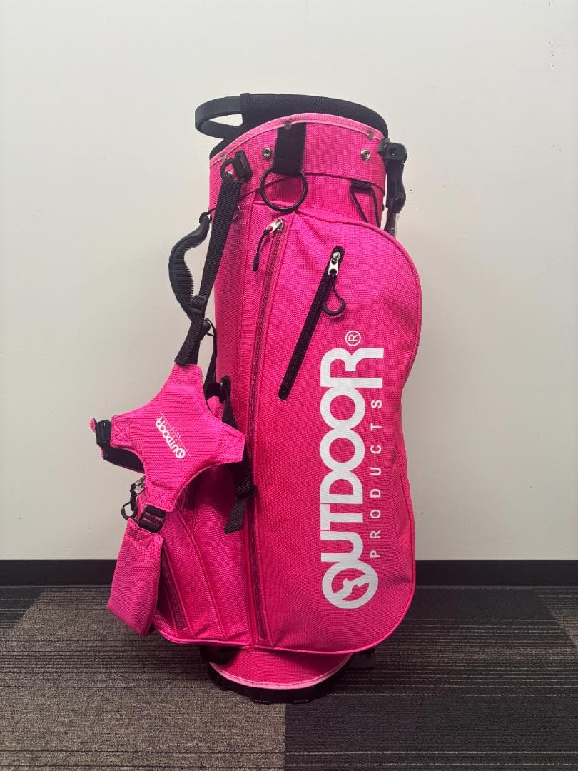 OUTDOOR PRODUCTS スタンド式キャディバッグ ピンク