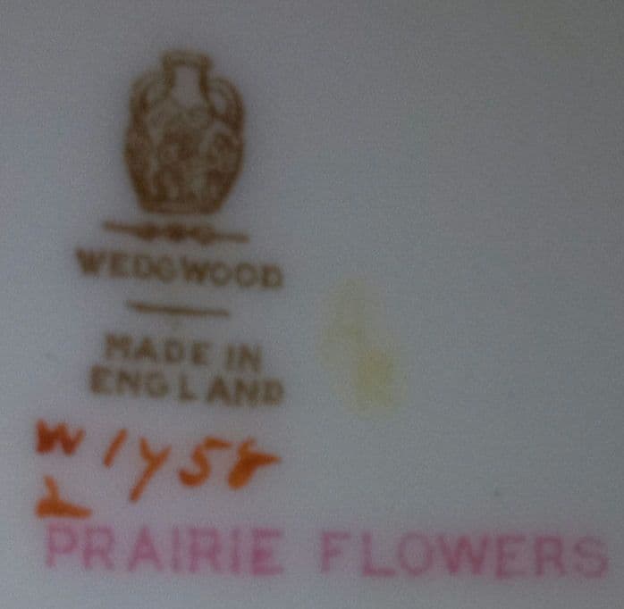 ウェッジウッド プレーリーフラワー トリオ ヴィンテージ