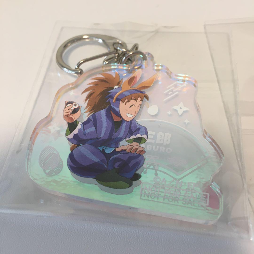 忍たま乱太郎　雷蔵　三郎　ナンジャ　オーロラキーホルダー