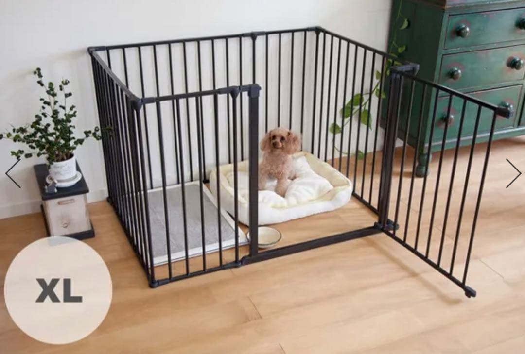 we original スカンジナビアンペットケージXL ブラック スチール製