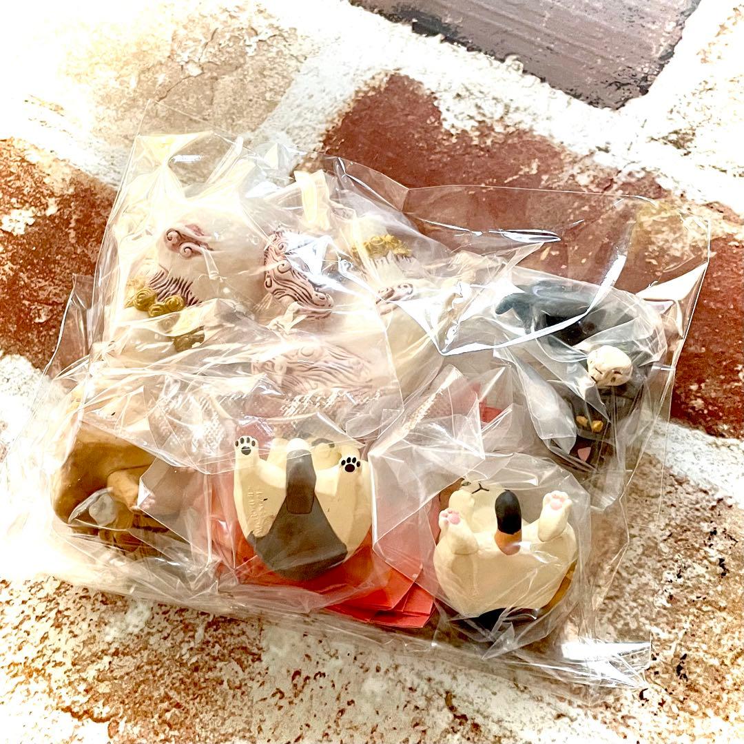 【全6種】ATC 白亜器の猫フィギュアマスコット2 ガチャねこフィギュアシーサー