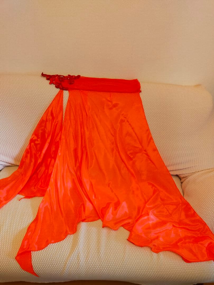 社交ダンス　スタンダードドレス　赤　Мサイズ