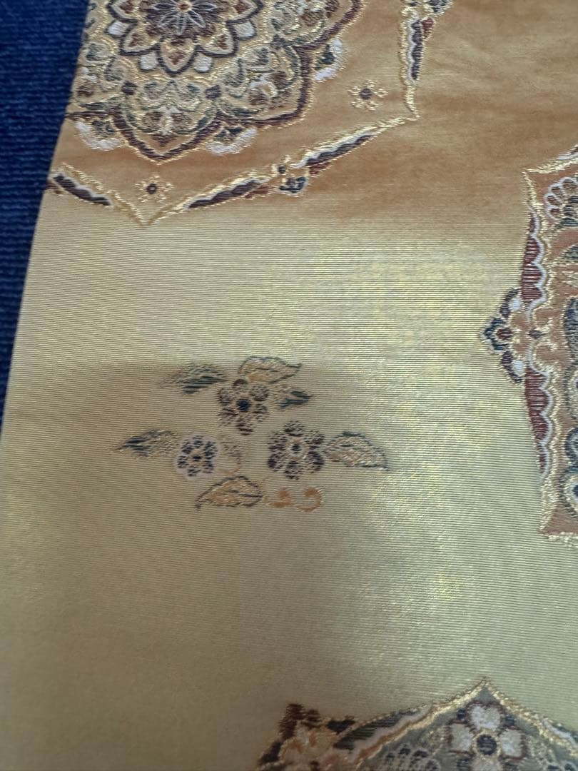 2681袋帯 古代彫金紋 西陣織 金糸　高級上質上品　約440cm 未使用