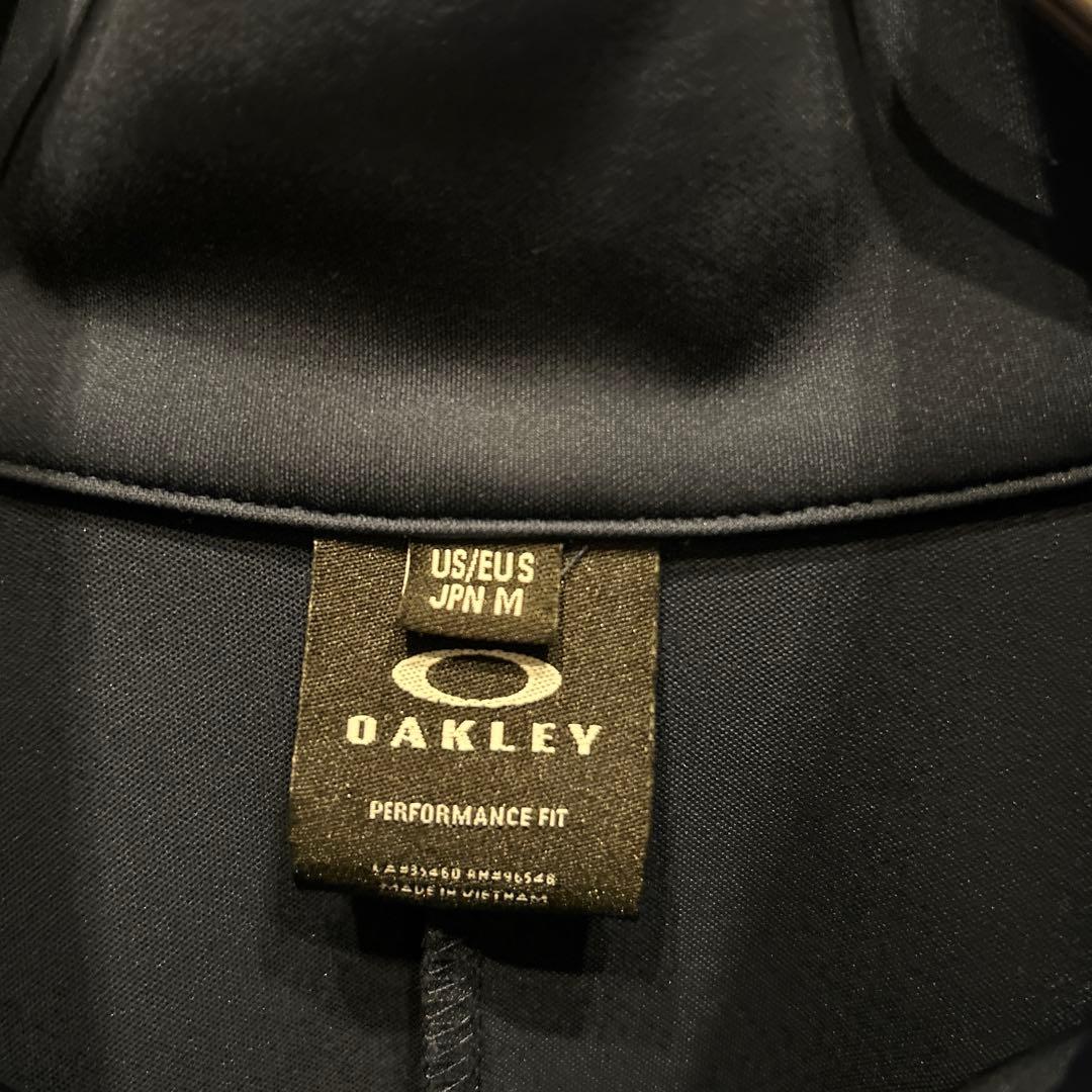 【美品】OAKLEY ゴルフウェア 上下セットアップ ジャージ 刺繍ロゴ 古着